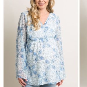 Pinkblush Tops - Pinkblush Ivory Paisley Wrap Top Pinkblush Tops - Pinkblush Ivory Paisley Wrap Top